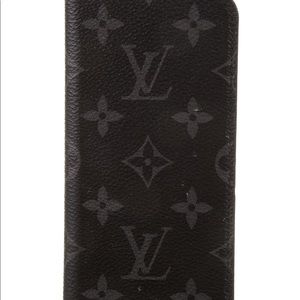 Louis Vuitton Black Monogram iPhone X phone case